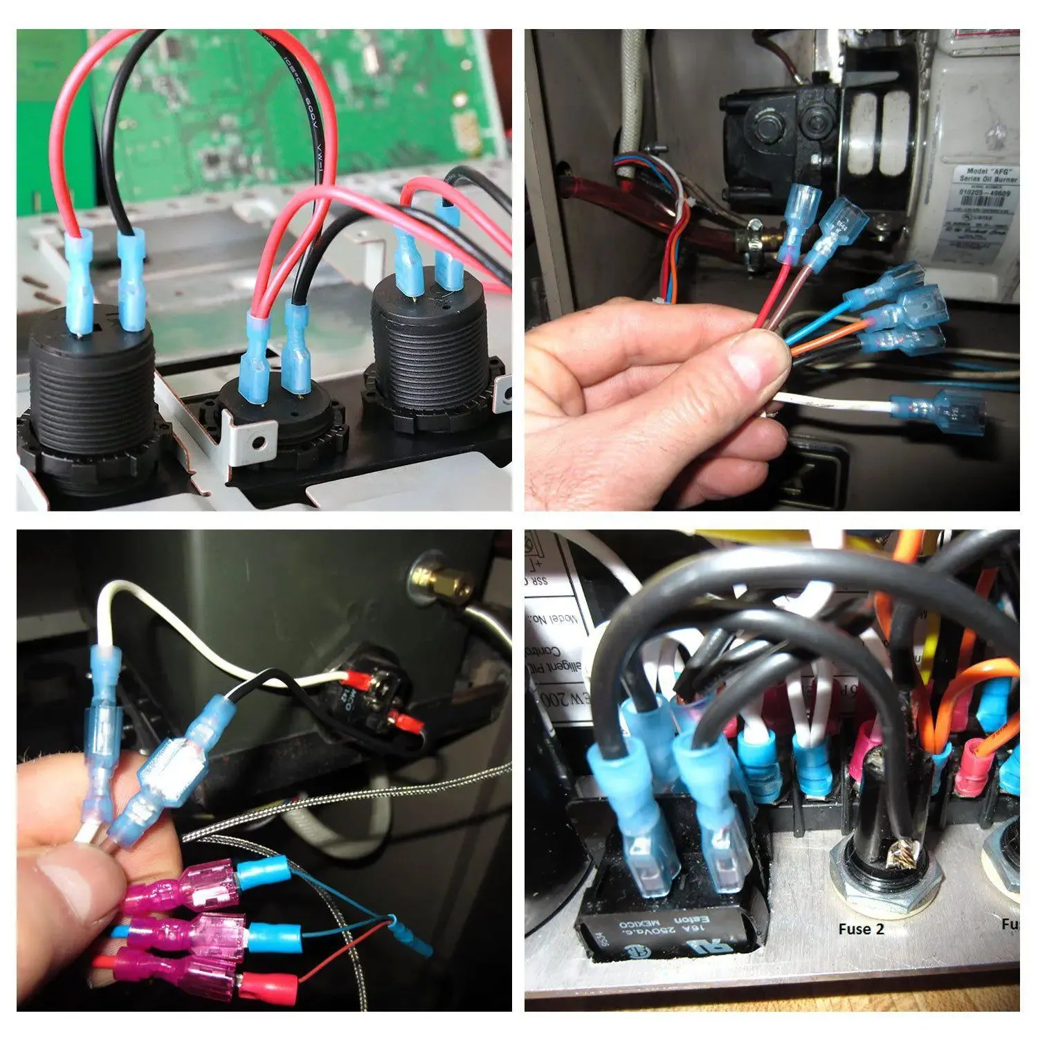200Pcs Insulated Wire Crimp Terminal