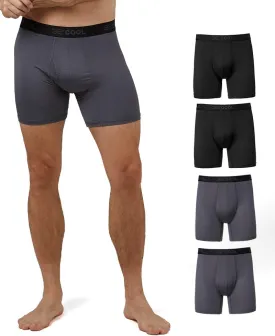 32o DEGREES Mens 4-Pack Active Mesh Quick Dry Performance Boxer Brief