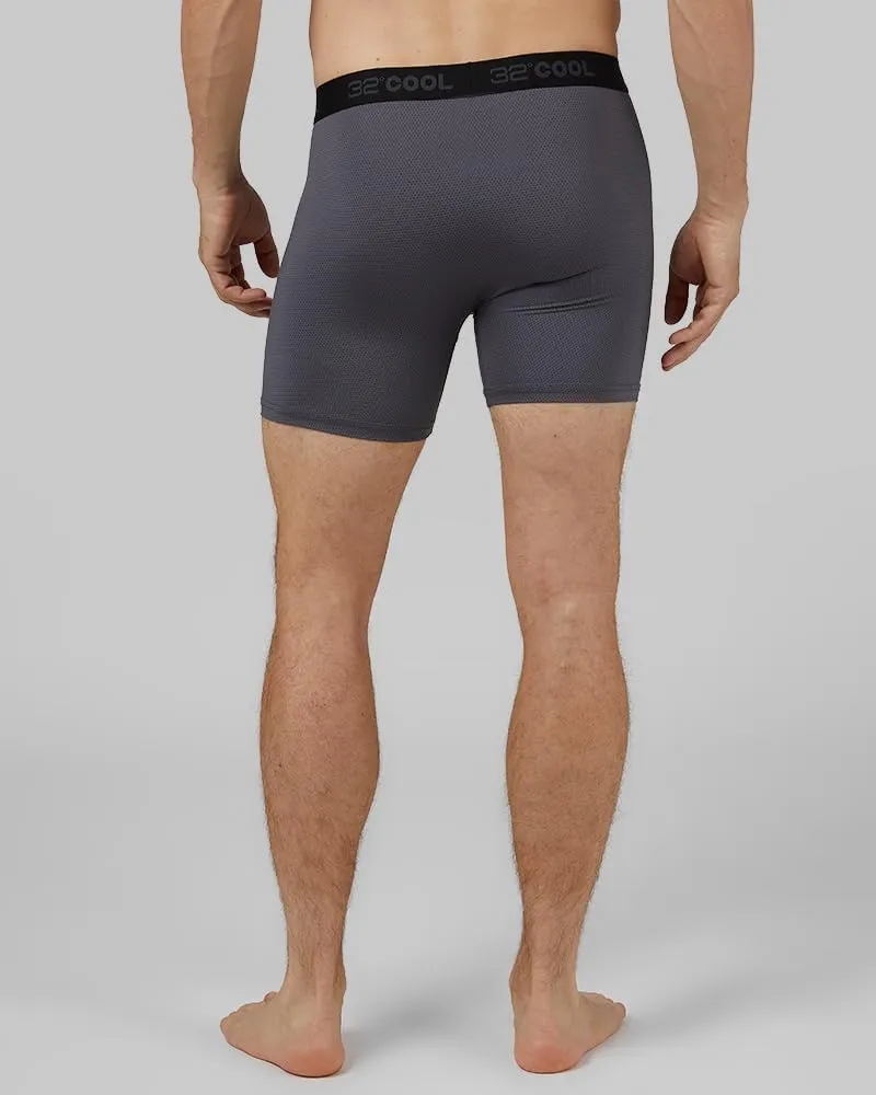 32o DEGREES Mens 4-Pack Active Mesh Quick Dry Performance Boxer Brief