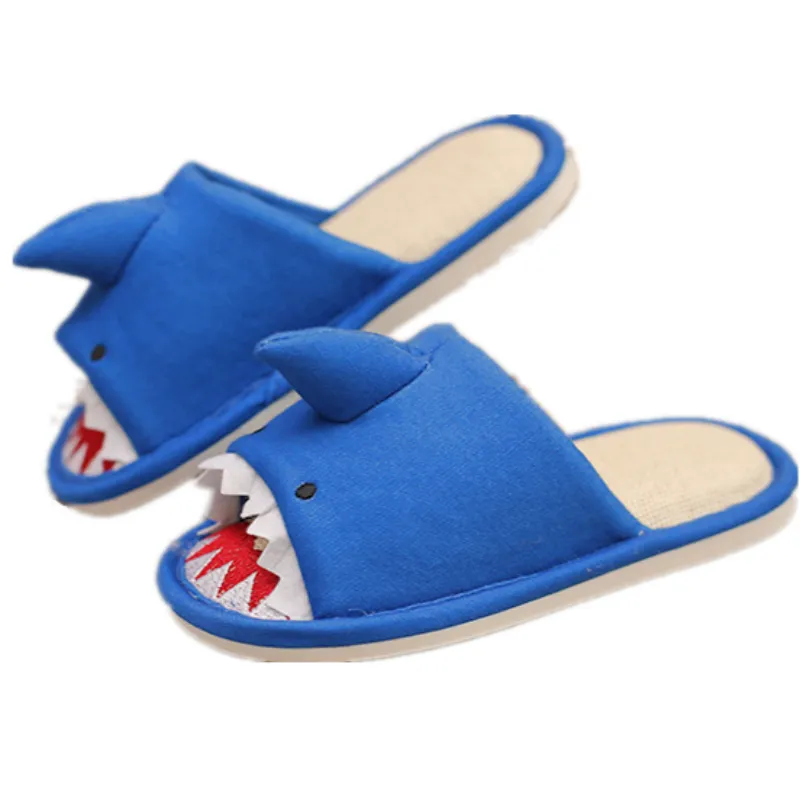 Adorable Cartoon Shark Slippers, Perfect for Winter