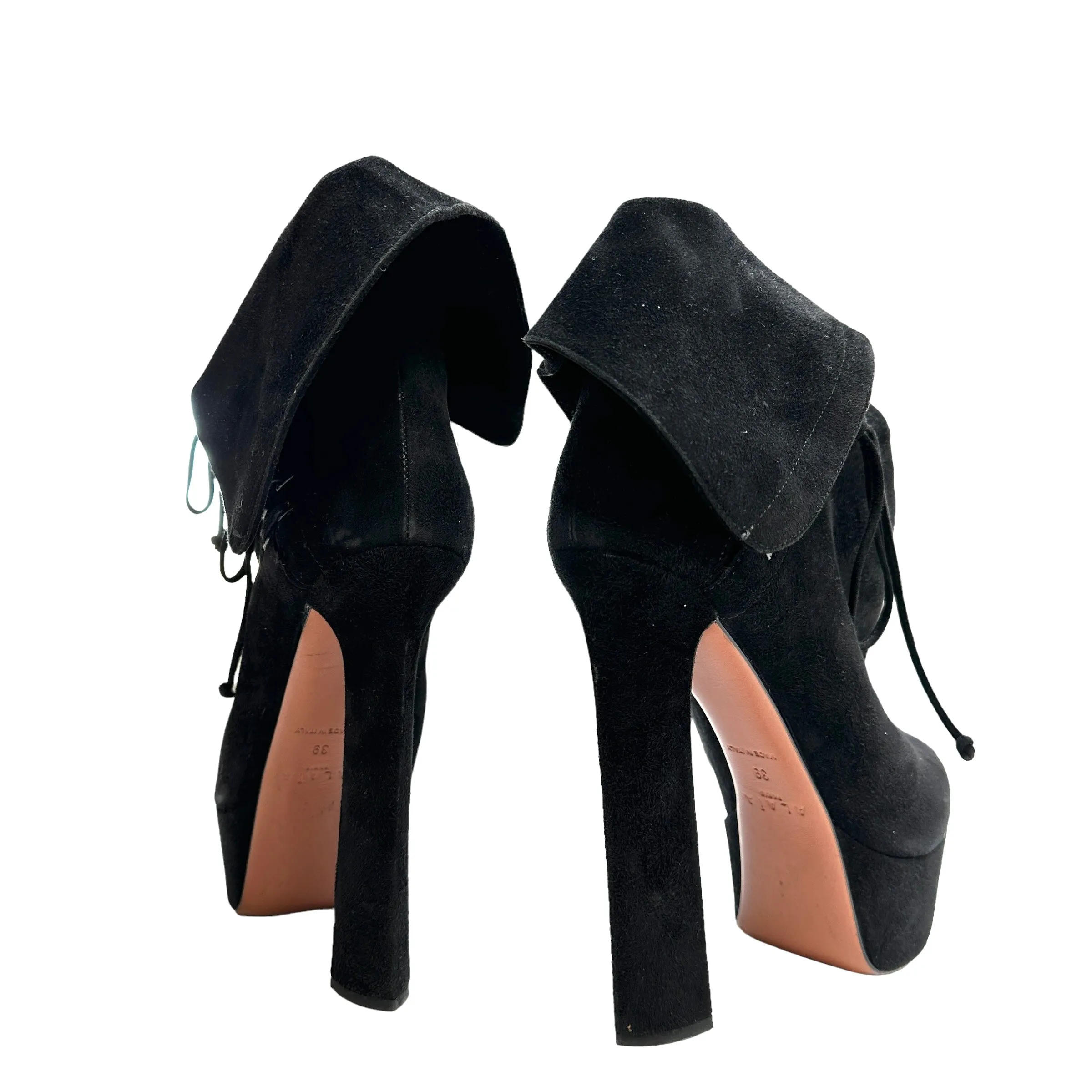 Black Heeled Boots - 9