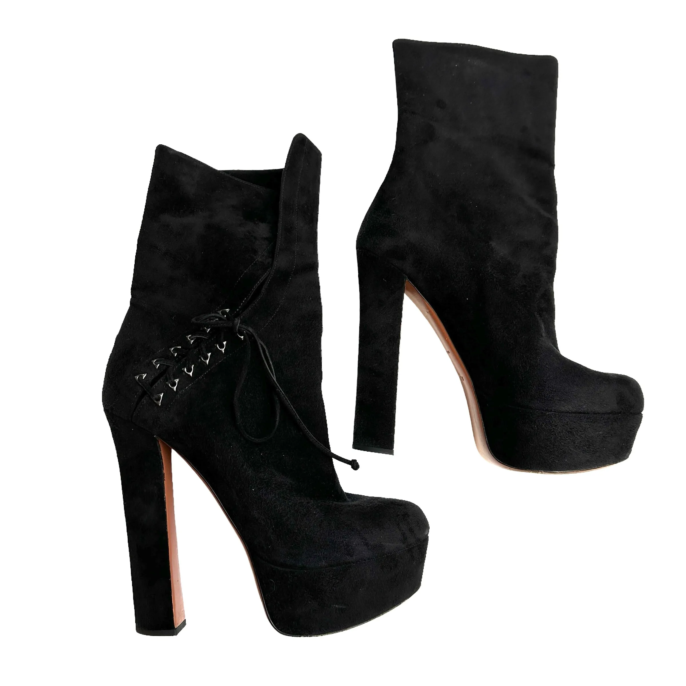 Black Heeled Boots - 9