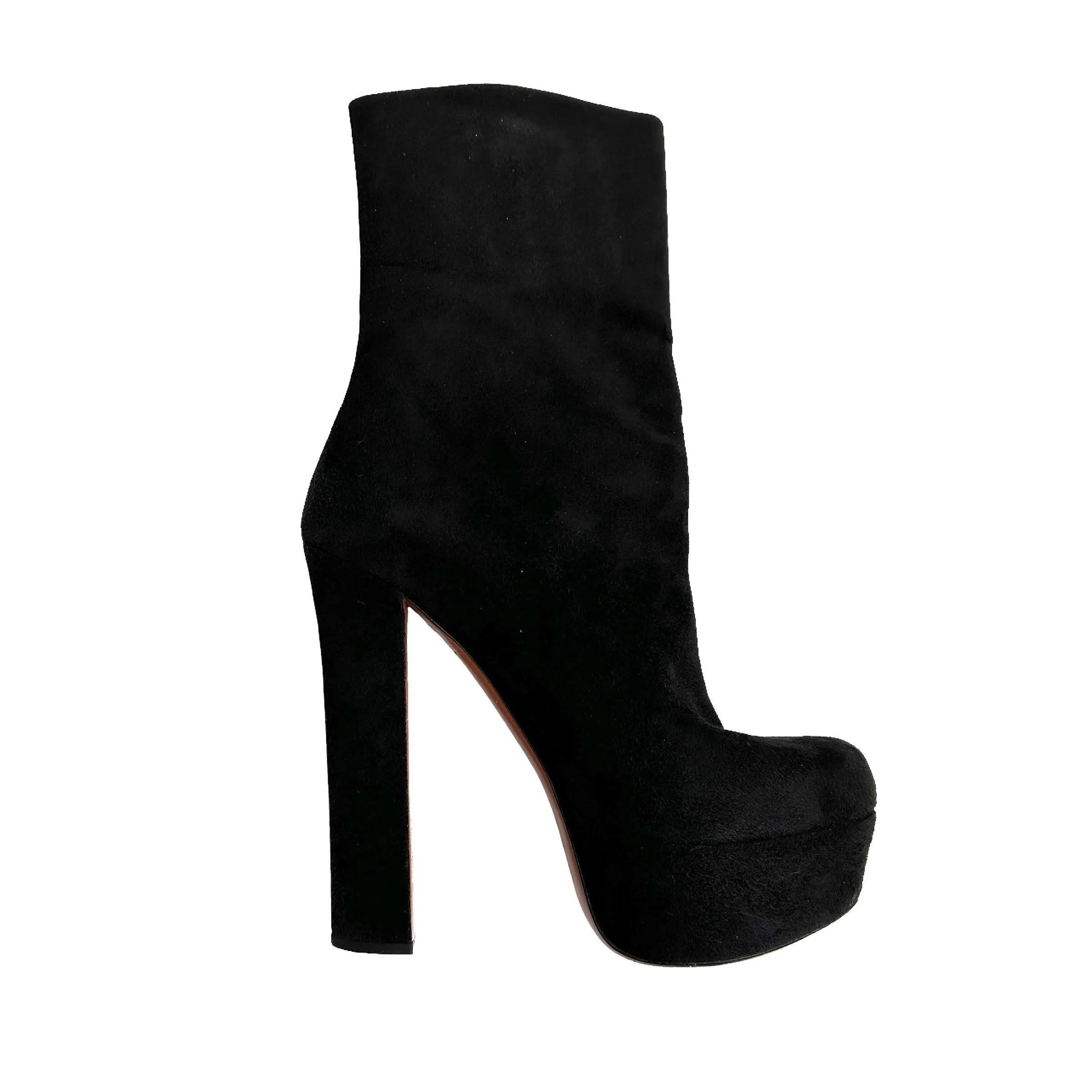 Black Heeled Boots - 9