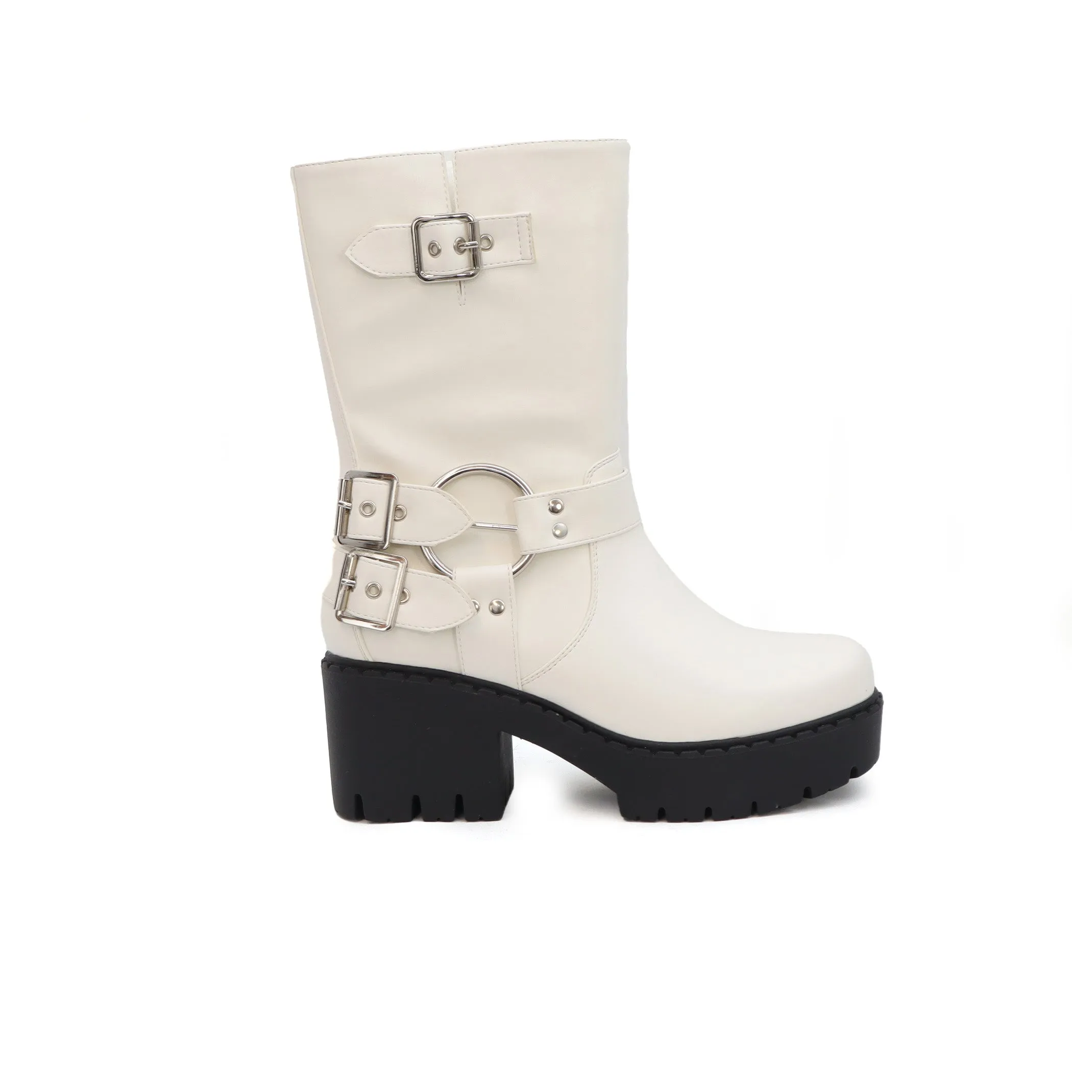 BLAKELY Women's Biker Boots With Lugsole