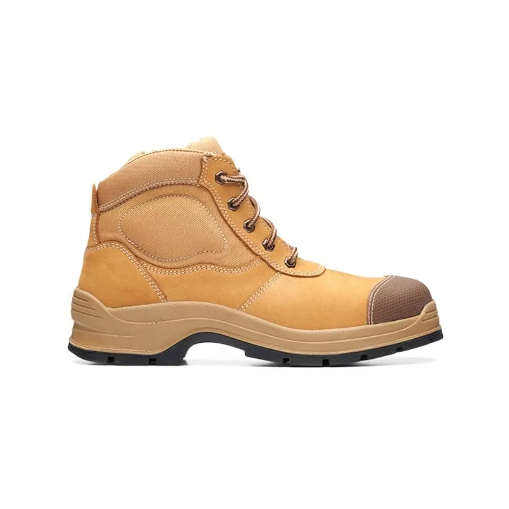 Blundstone 318 Wheat Nubuck Leather Side Zipper Steel Cap Safety Boots