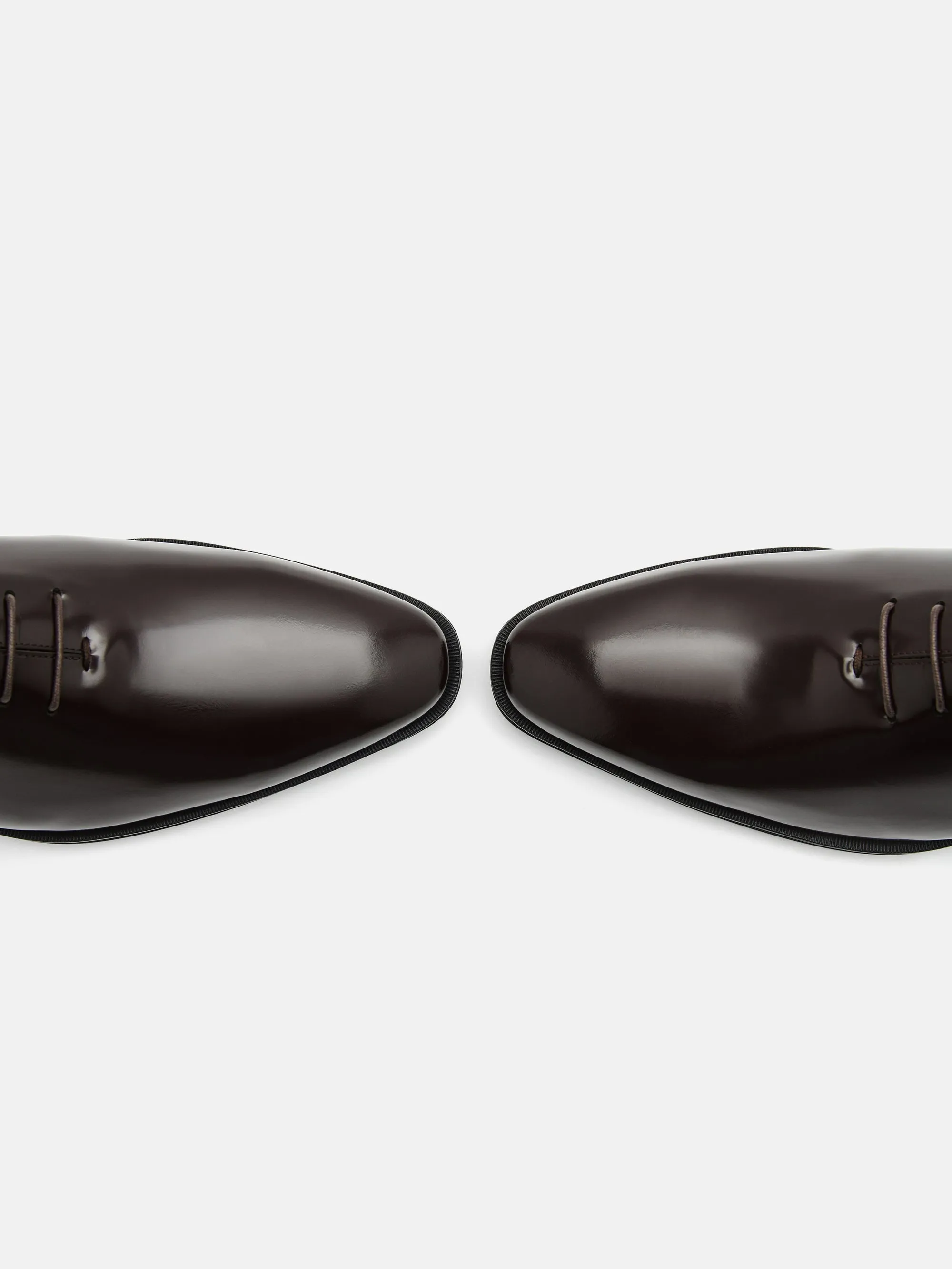 Boxed Leather Oxford Shoes