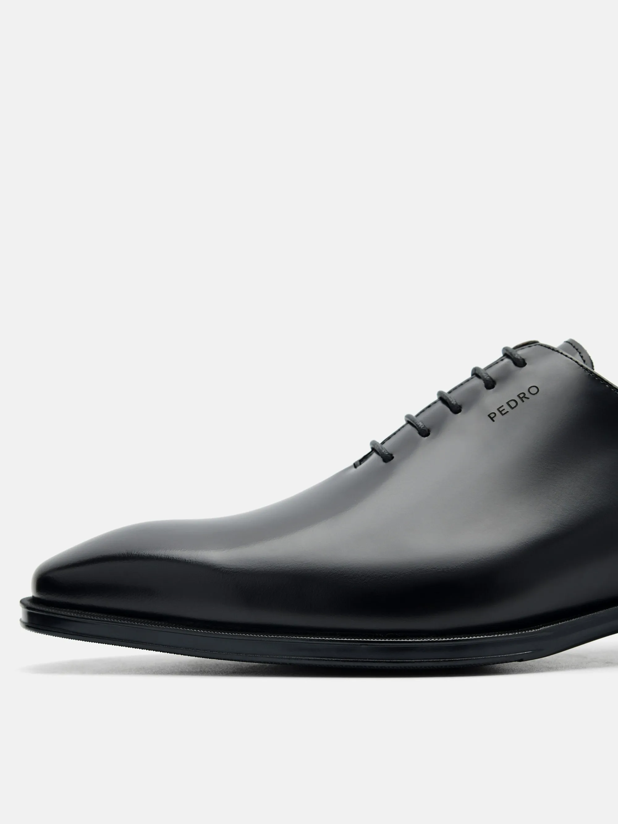 Boxed Leather Oxford Shoes
