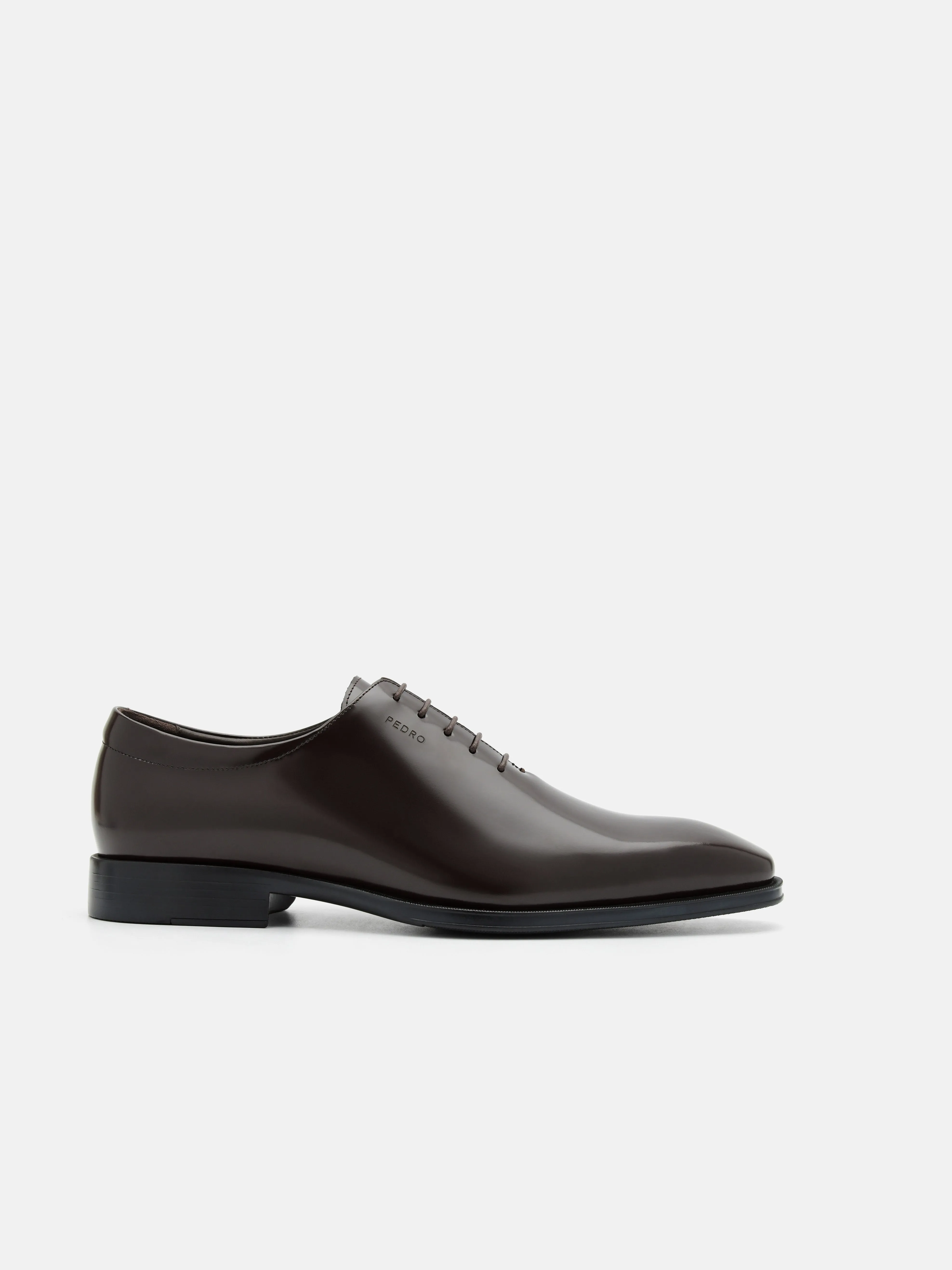 Boxed Leather Oxford Shoes