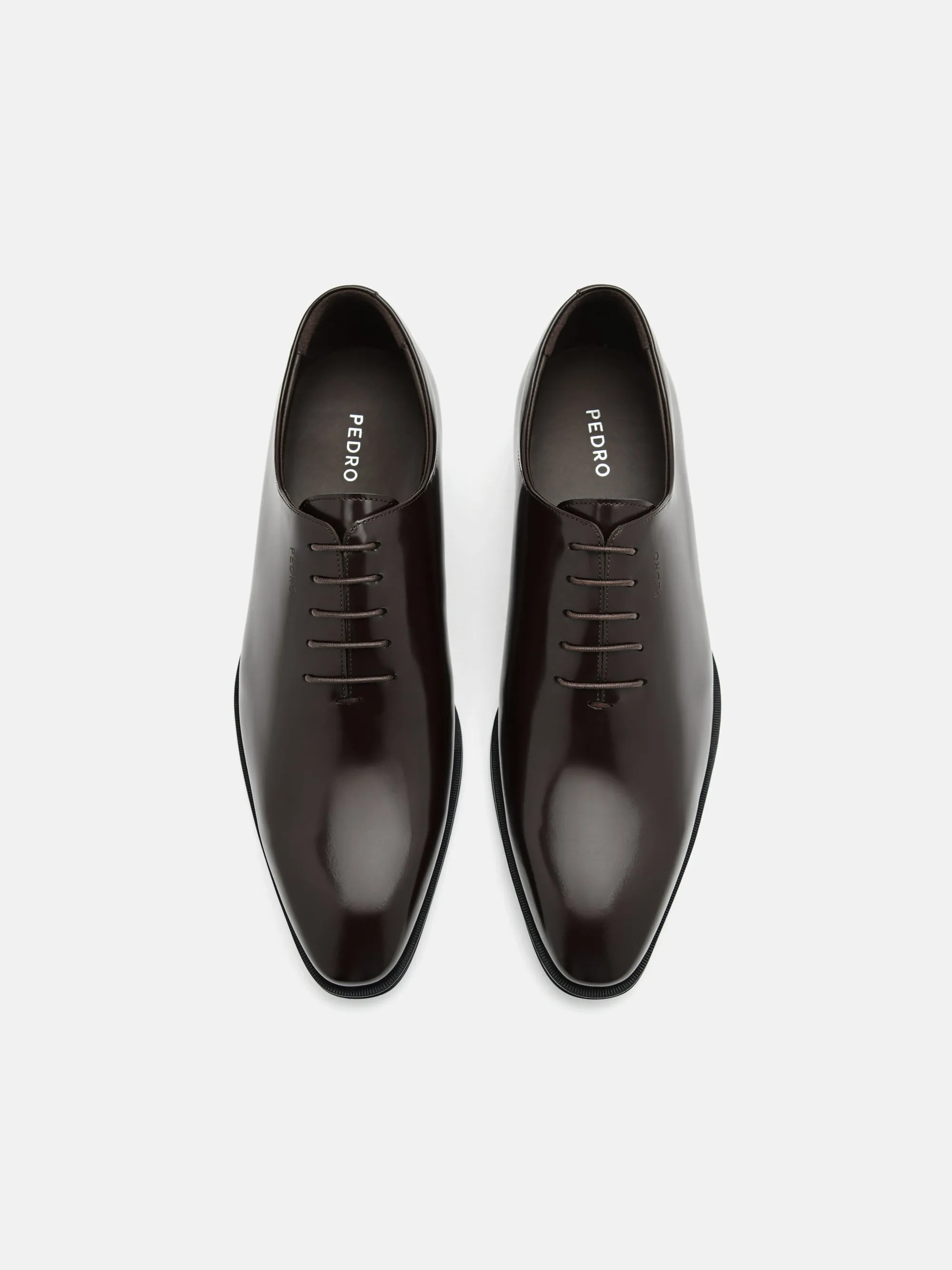 Boxed Leather Oxford Shoes