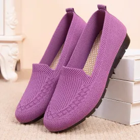 Casual Shoes Women&#39;s Summer Mesh Breathable Flat Shoes Ladies Comfort Light Sneaker Socks Women Slip on Loafers Zapatillas Muje