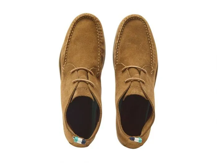 Chatham Suede Boat Chukka Boots For Men - Ives Repello G2 Tan, 6-15