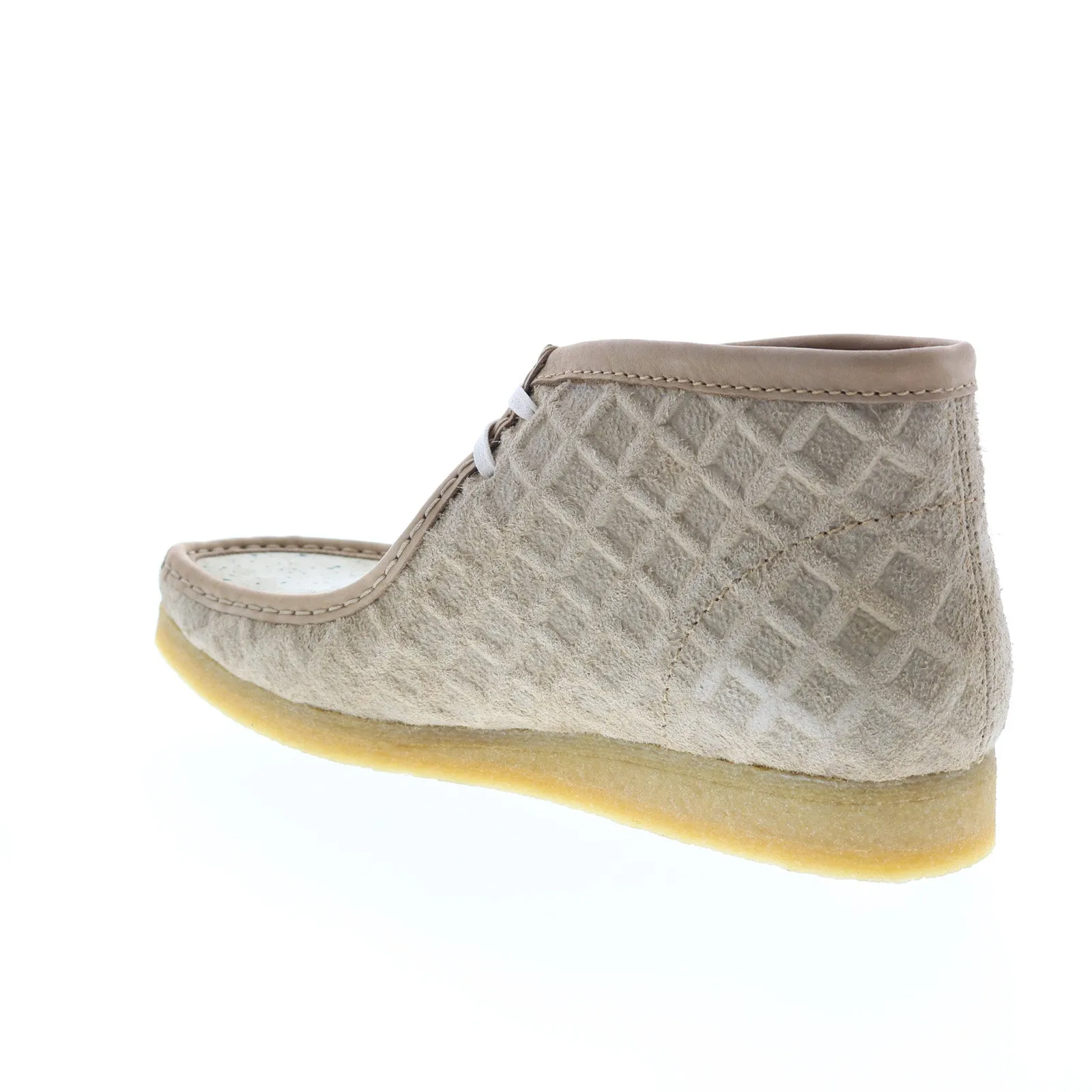 Clarks Originals Wallabee Boot Men's Natural and Green Beige Suede 26163444