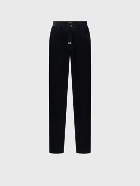 Corduroy Jeans in Cotton Blue Navy