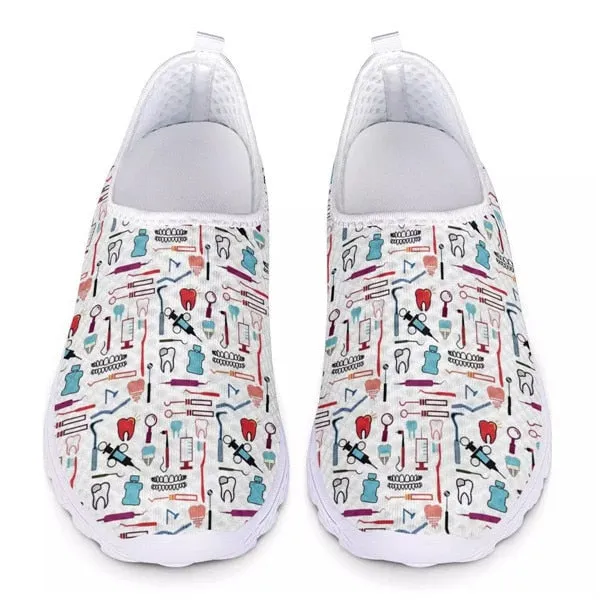 Cute Cartoon Women Slip On Sneakers Light