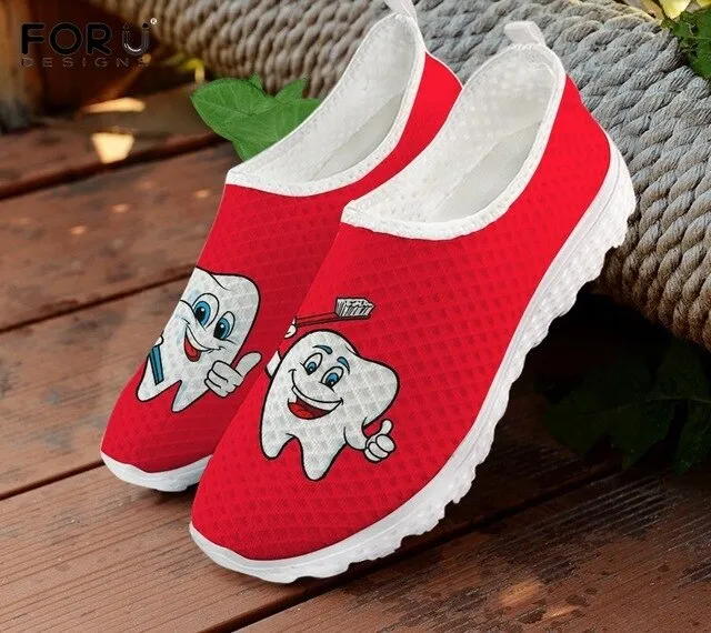 Cute Cartoon Women Slip On Sneakers Light