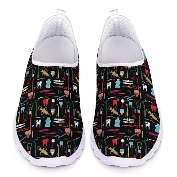 Cute Cartoon Women Slip On Sneakers Light
