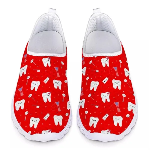 Cute Cartoon Women Slip On Sneakers Light