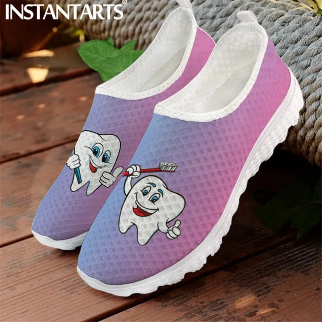 Cute Cartoon Women Slip On Sneakers Light