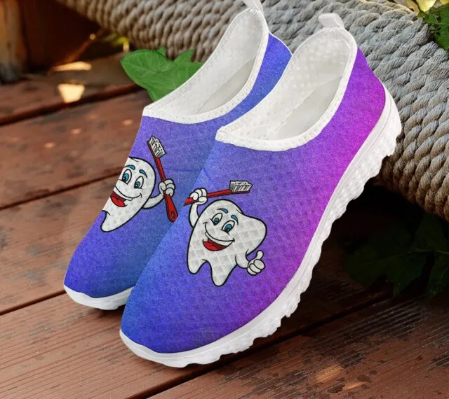 Cute Cartoon Women Slip On Sneakers Light