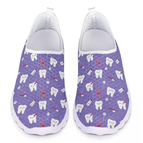 Cute Cartoon Women Slip On Sneakers Light