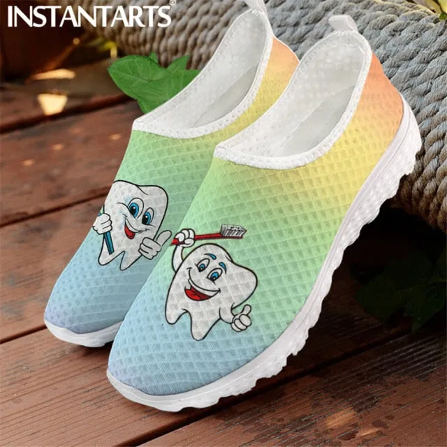 Cute Cartoon Women Slip On Sneakers Light