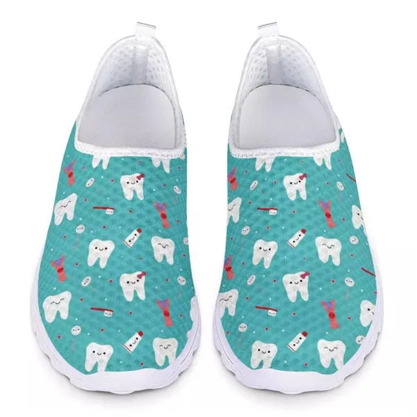 Cute Cartoon Women Slip On Sneakers Light