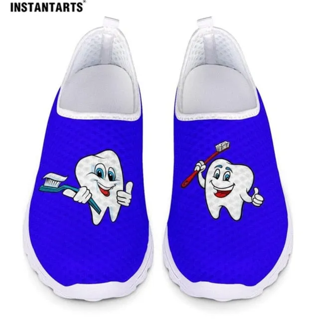 Cute Cartoon Women Slip On Sneakers Light