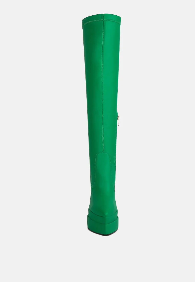 cyber punk high platform long boots by London Rag