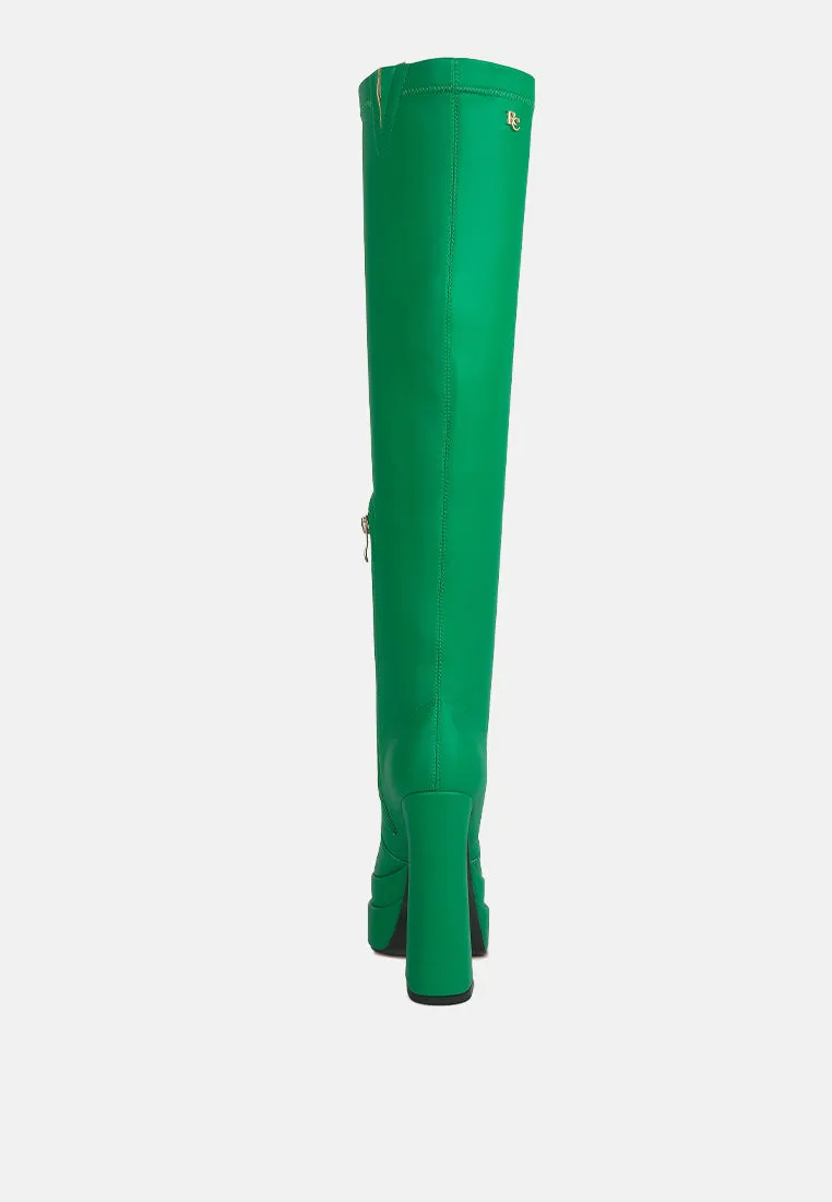 cyber punk high platform long boots by London Rag