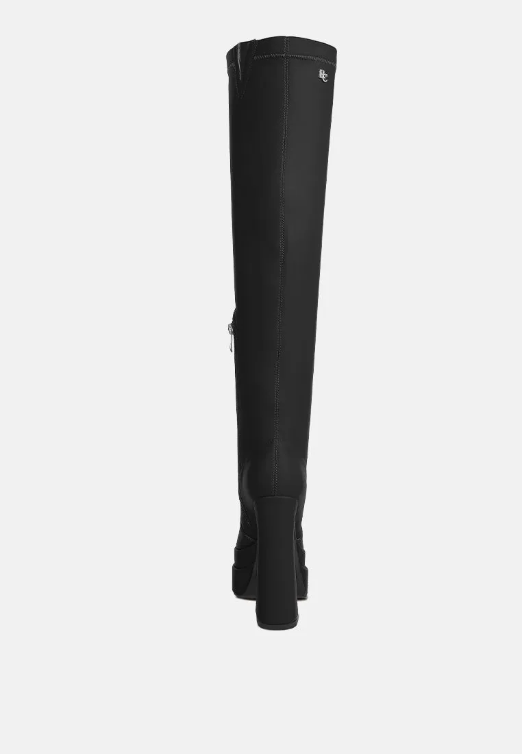 cyber punk high platform long boots by London Rag