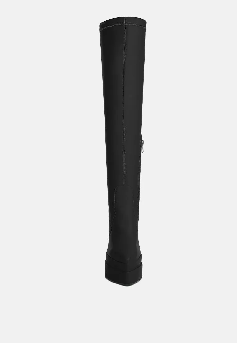 cyber punk high platform long boots by London Rag