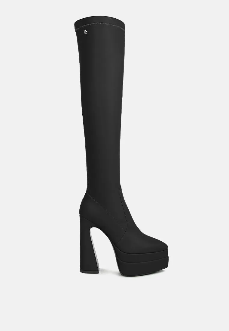 cyber punk high platform long boots by London Rag