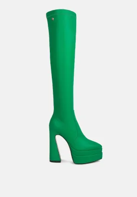 cyber punk high platform long boots by London Rag
