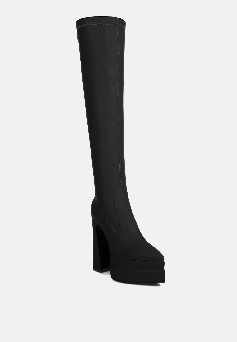 cyber punk high platform long boots by London Rag