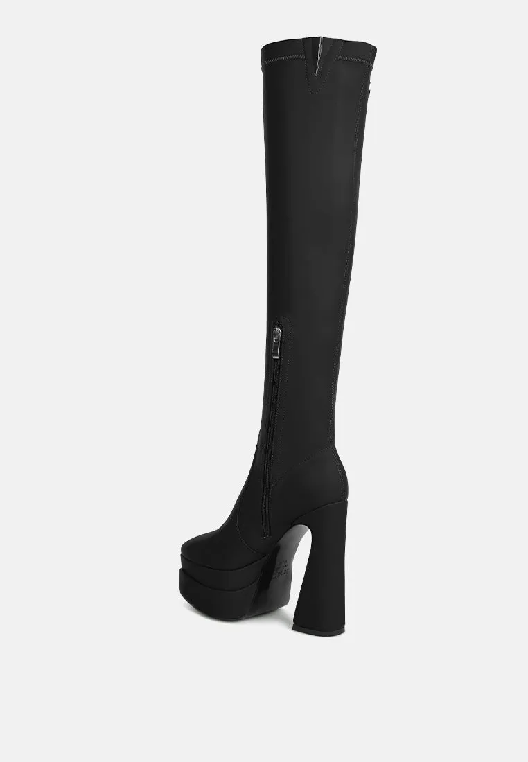 cyber punk high platform long boots by London Rag