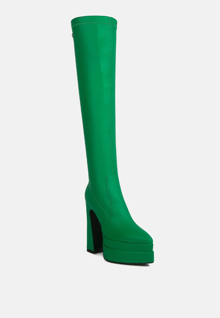 cyber punk high platform long boots by London Rag