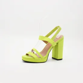 Divided Platform Block Sandal