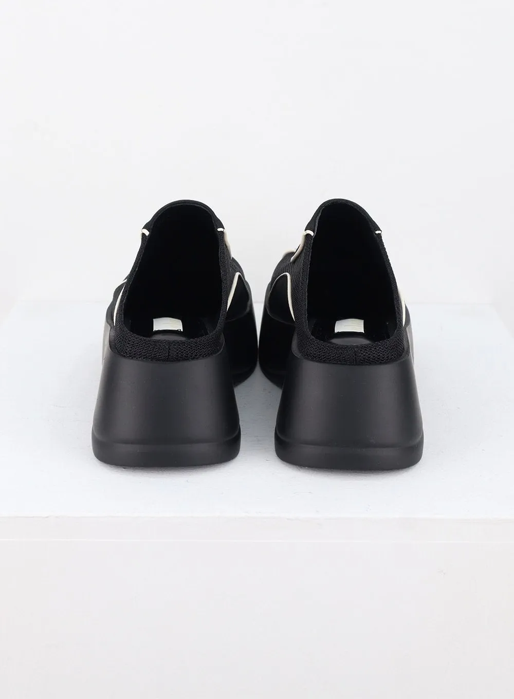Faux Leather Platform Mules CS314
