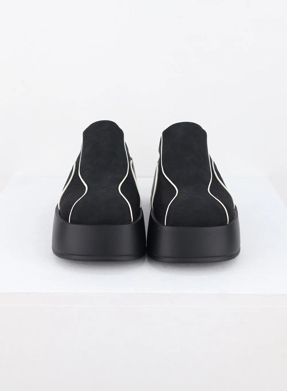 Faux Leather Platform Mules CS314