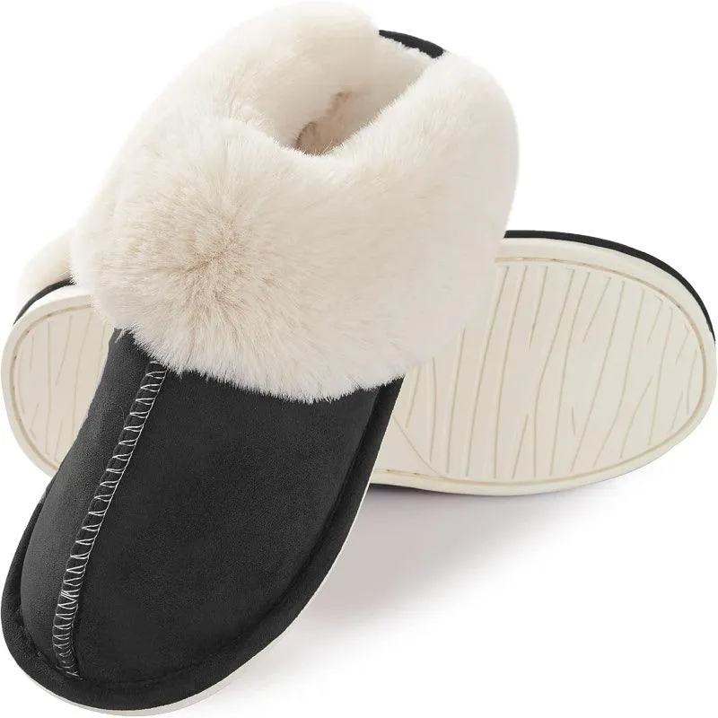 Fluffy Memory Foam Slippers – Soft and Supportive for Indoor Comfort