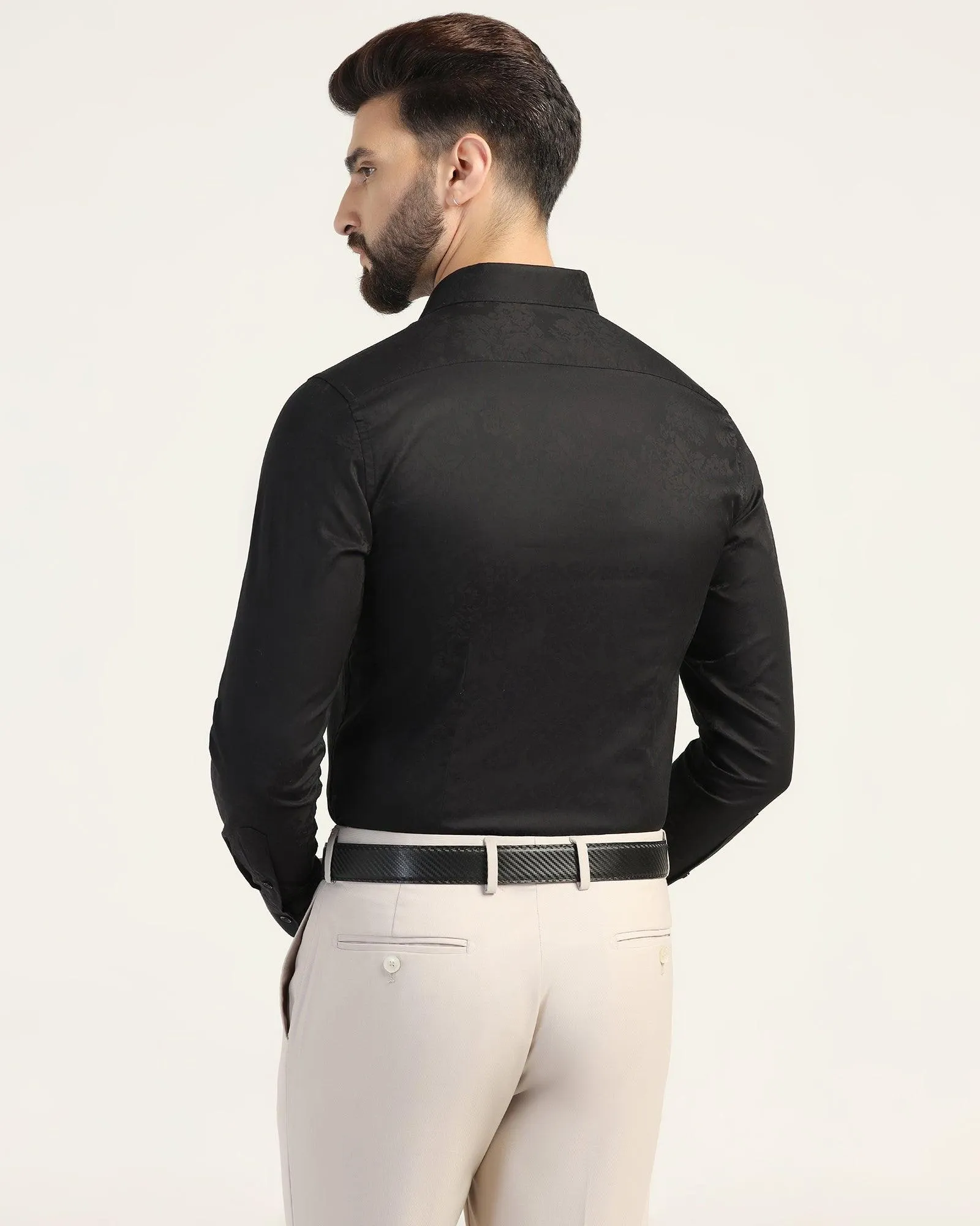 Formal Black Jacquard Shirt - Arena