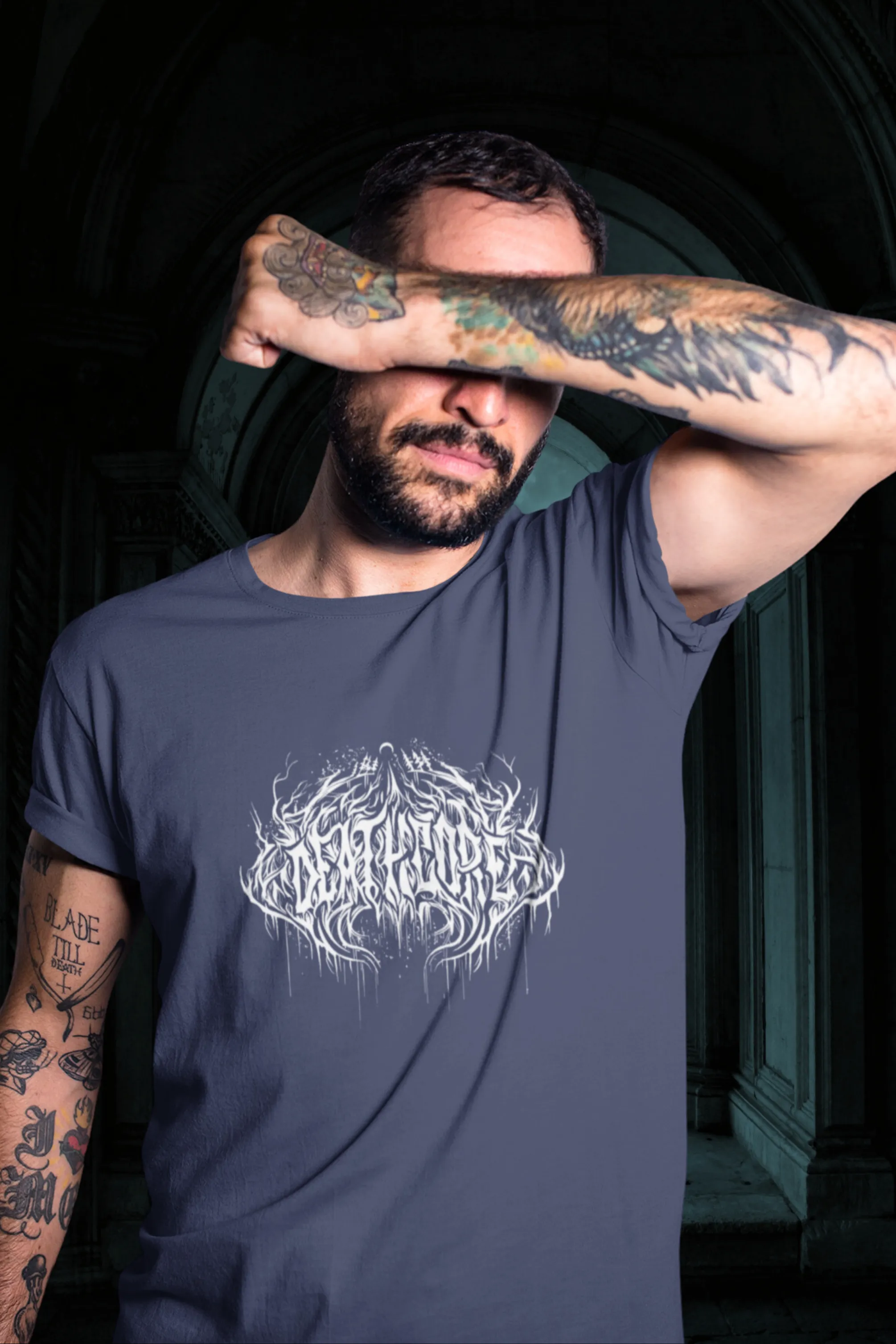 Gothic Deathcore Printed T-shirt for men