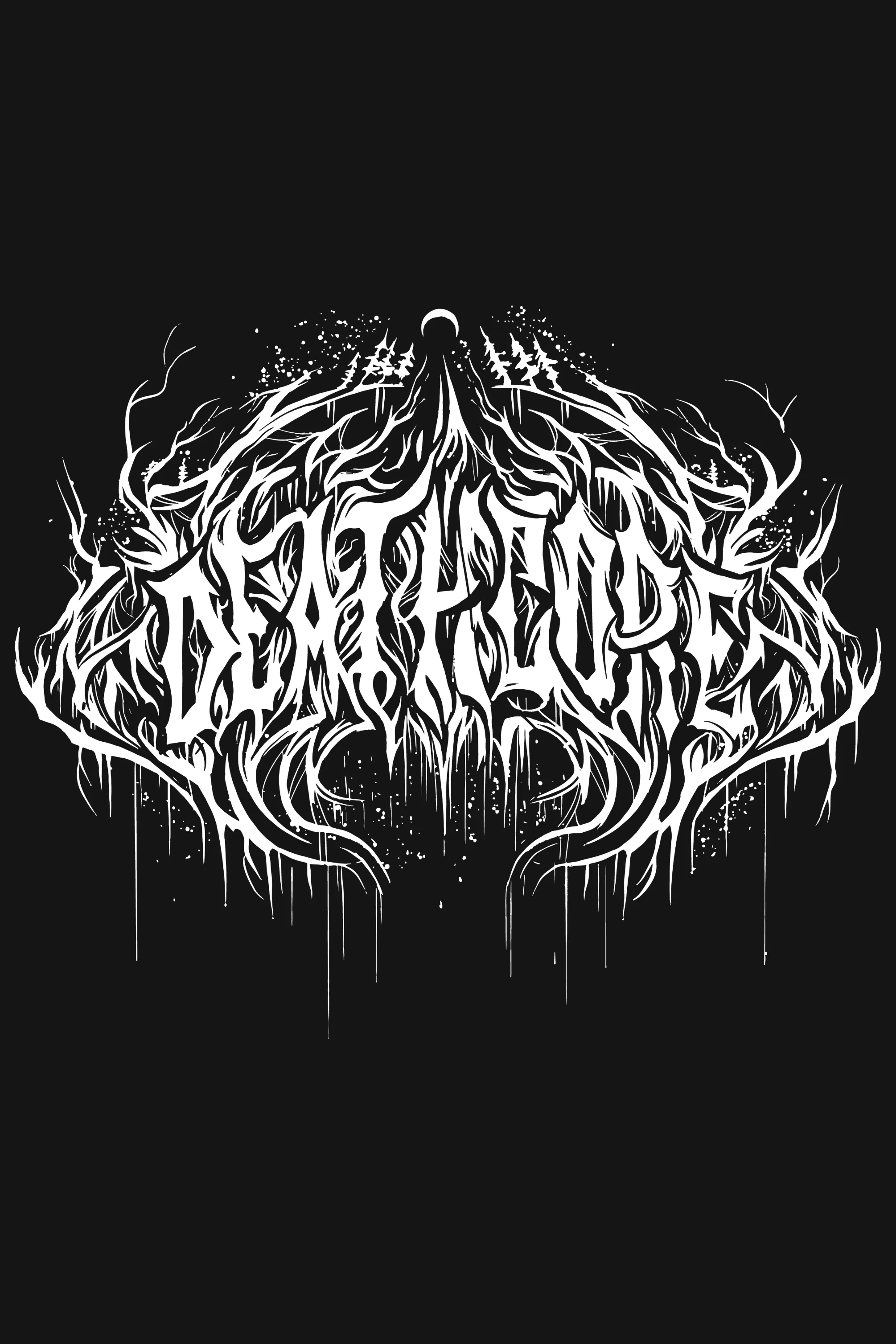 Gothic Deathcore Printed T-shirt for men