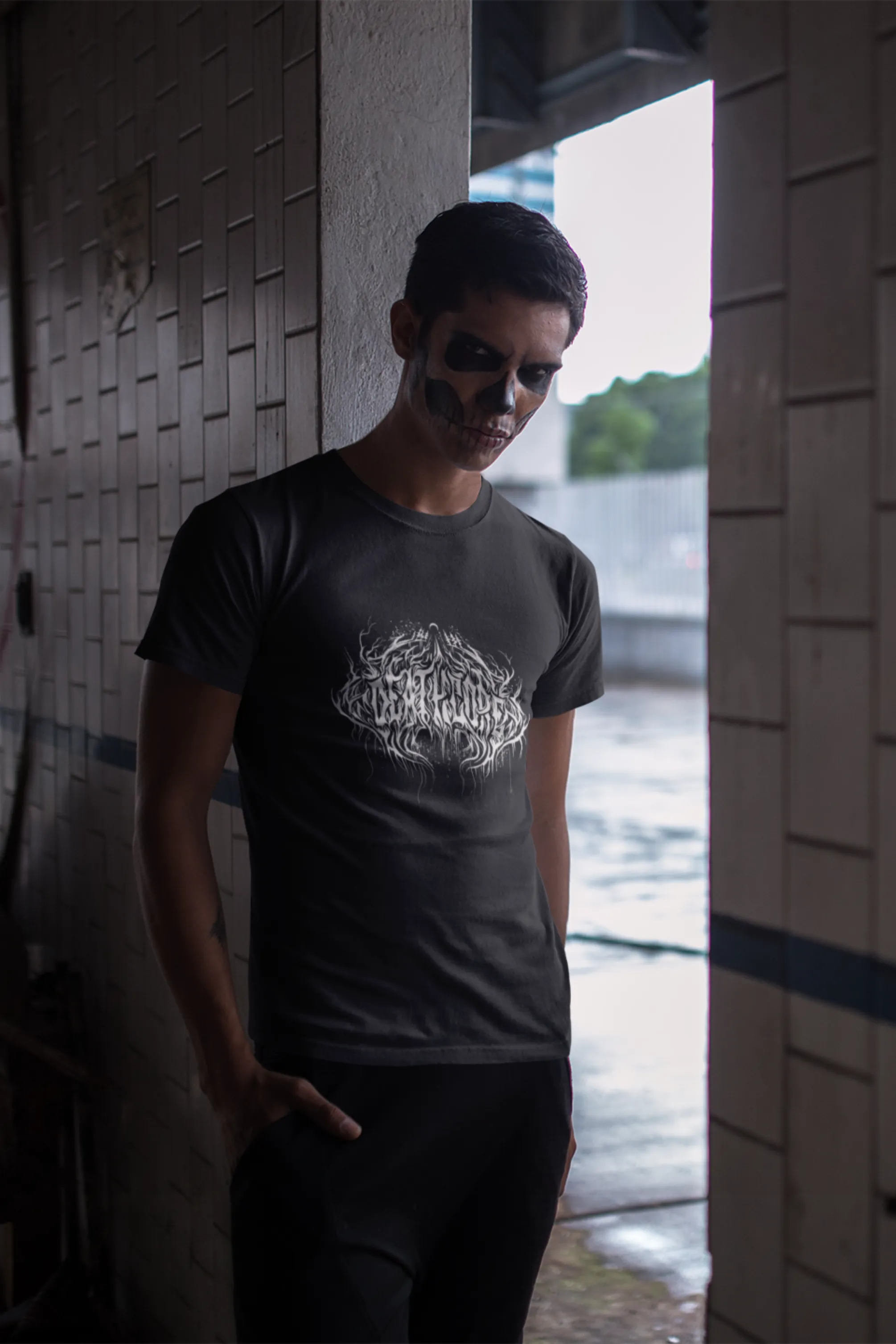 Gothic Deathcore Printed T-shirt for men