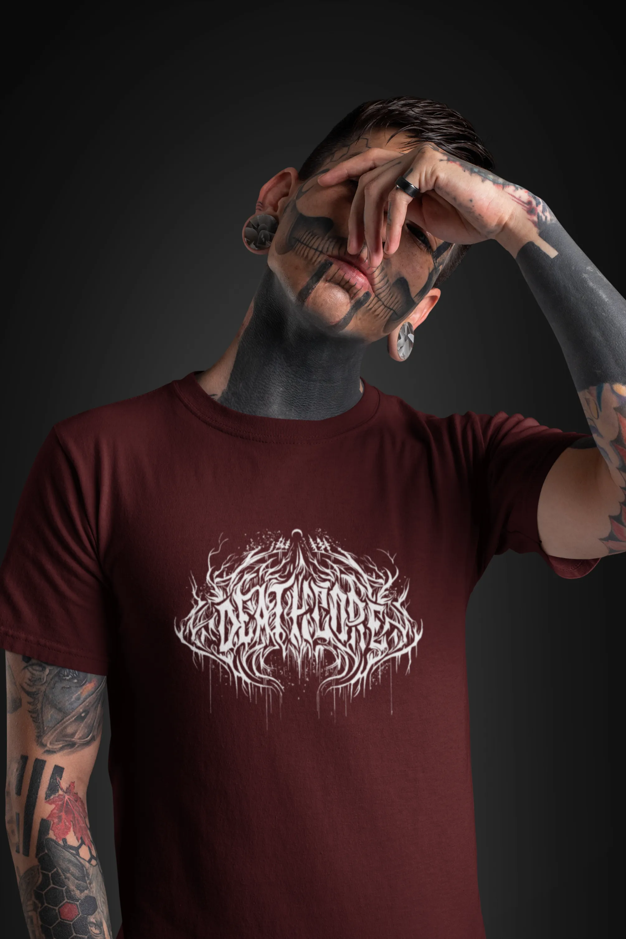 Gothic Deathcore Printed T-shirt for men