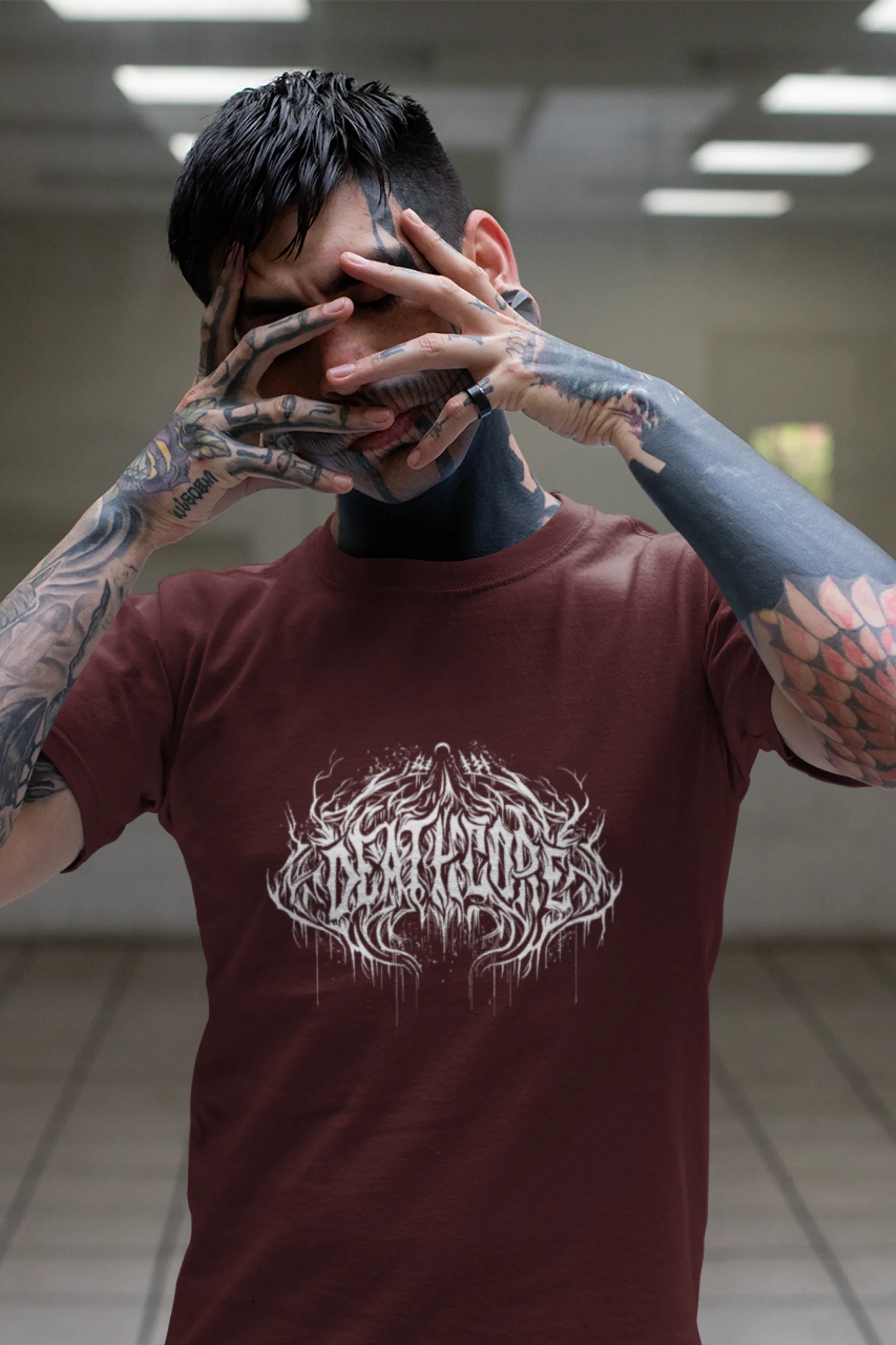 Gothic Deathcore Printed T-shirt for men