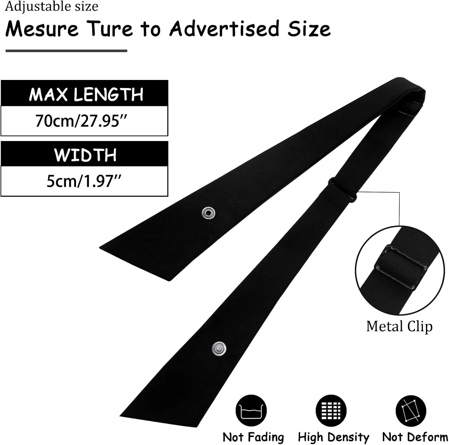 Mantieqingway Tie for Men Women School Uniform Adjustable Criss-Cross Bow tie Solid Color Pre Tied Bowtie for Girls