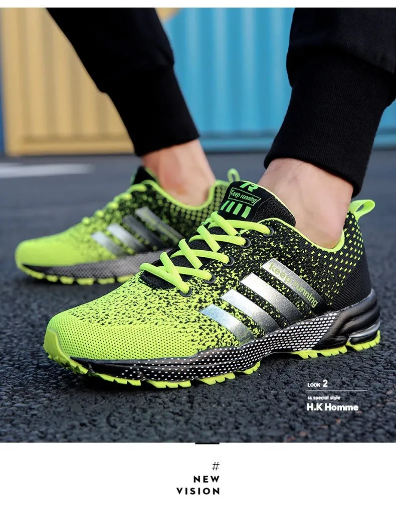 Men Running Shoes Breathable Lightweight Sneakers