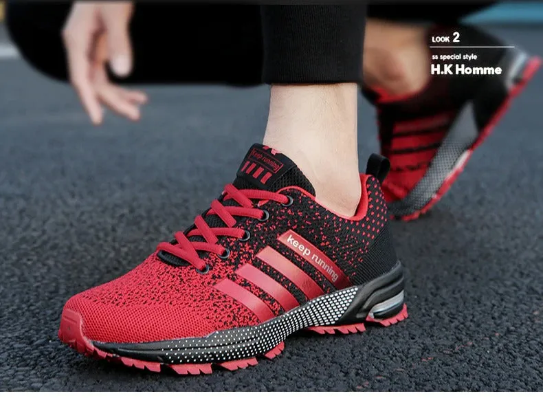 Men Running Shoes Breathable Lightweight Sneakers
