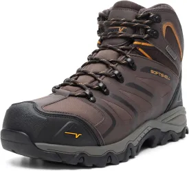 NORTIV 8 Waterproof Work Boots for Men Steel Toe Safety Construction Boots